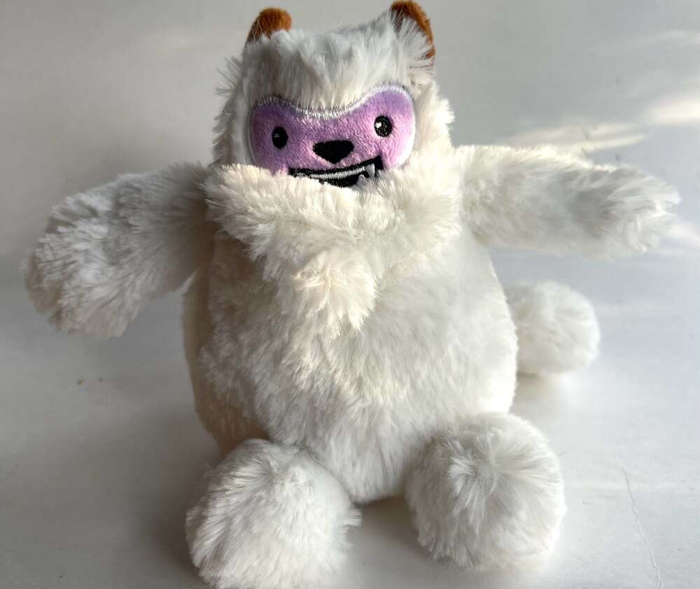 Wild Republic Monsterkins Junior Trashfoot White Yeti Monster Plush